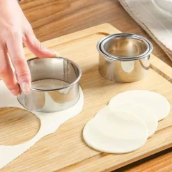 Tom Küche & Esszimmer-Teigtaschenausstecher-Set aus Edelstahl – Unverzichtbare Teigwerkzeuge für perfekt geformte Teigtaschen