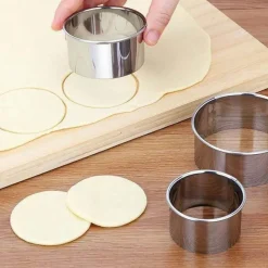 Tom Küche & Esszimmer-Teigtaschenausstecher-Set aus Edelstahl – Unverzichtbare Teigwerkzeuge für perfekt geformte Teigtaschen