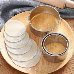 Tom Küche & Esszimmer-Teigtaschenausstecher-Set aus Edelstahl – Unverzichtbare Teigwerkzeuge für perfekt geformte Teigtaschen