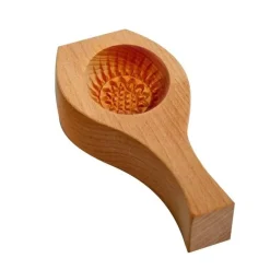 The Culinary Kit Küche & Esszimmer-Teigtaschenformer aus Holz – Mondförmige Form für selbstgemachte Teigtaschen