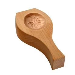 The Culinary Kit Küche & Esszimmer-Teigtaschenformer aus Holz – Mondförmige Form für selbstgemachte Teigtaschen