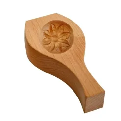 The Culinary Kit Küche & Esszimmer-Teigtaschenformer aus Holz – Mondförmige Form für selbstgemachte Teigtaschen