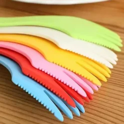 Tom Küche & Esszimmer-6-teiliges Outdoor-Göffel-Set – Camping-Utensilien für Wanderungen und Picknicks