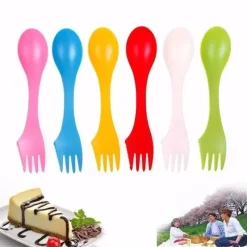 Tom Küche & Esszimmer-6-teiliges Outdoor-Göffel-Set – Camping-Utensilien für Wanderungen und Picknicks