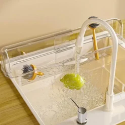 The Culinary Kit Küche & Esszimmer-Teleskop-Aufbewahrungsregal für die Küchenspüle – spritzwassergeschützter Organizer