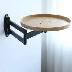 The Decor Haven Gadgets Für Zuhause-Teleskop-Couchtisch zur Wandmontage – platzsparender Mini-Tisch