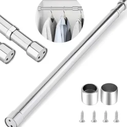 Room to Spare Aufbewahrung Und Organisation-Teleskop-Garderobenstange aus Edelstahl zum Aufhängen von Kleidung und Vorhängen