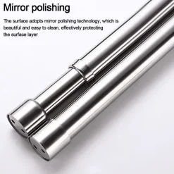 Room to Spare Aufbewahrung Und Organisation-Teleskop-Garderobenstange aus Edelstahl zum Aufhängen von Kleidung und Vorhängen