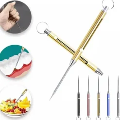 Tranquil Touch Männerpflege|Frauenpflege-Teleskop-Zahnstocher-Schlüsselanhänger – Titan Pick Gadget Tool