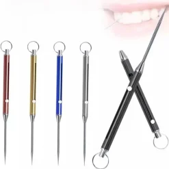 Tranquil Touch Männerpflege|Frauenpflege-Teleskop-Zahnstocher-Schlüsselanhänger – Titan Pick Gadget Tool