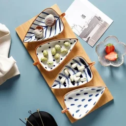 Feast Essentials Küche & Esszimmer-Tellerset „Nordic Leaf“ – Dekorative Servierteller für die Unterhaltung