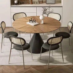 The Lounge Loft Möbel-Teresa Timber Esstisch – Rustikaler Esstisch aus Massivholz