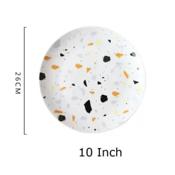 Elegance at the Table Küche & Esszimmer-Terrazzo-Keramik-Geschirrset – Moderne Geschirrkollektion