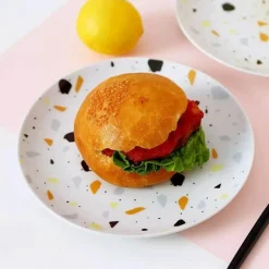 Elegance at the Table Küche & Esszimmer-Terrazzo-Keramik-Geschirrset – Moderne Geschirrkollektion