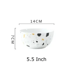 Elegance at the Table Küche & Esszimmer-Terrazzo-Keramik-Geschirrset – Moderne Geschirrkollektion