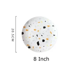 Elegance at the Table Küche & Esszimmer-Terrazzo-Keramik-Geschirrset – Moderne Geschirrkollektion