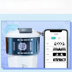 The Outdoor Vault Camping-Werkzeuge|Outdoor-Artikel-Thermosbecher aus Edelstahl mit digitalem Pixel-Design – intelligenter isolierter Reisebecher