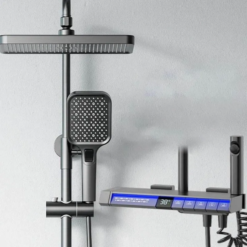 The Blissful Bath Badezimmer-Thermostatisches digitales Regenduschsystem - Spa-Therapie-Set