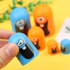 The Decor Haven Babyspielzeug-Tic Tac Toe Brettspiel – Kreatives Strategiespiel