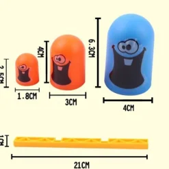 The Decor Haven Babyspielzeug-Tic Tac Toe Brettspiel – Kreatives Strategiespiel