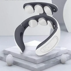 The Relaxation Nook Gesundheits-Gadgets|Gesundheits- Und Entspannungstools-Tiefenmassagegerät für Nacken und Schultern – 6-köpfiges Schmerzlinderungsgerät