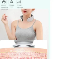 The Relaxation Nook Gesundheits-Gadgets|Gesundheits- Und Entspannungstools-Tiefenmassagegerät für Nacken und Schultern – 6-köpfiges Schmerzlinderungsgerät