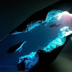 Willow u0026 Whim Beleuchtung-Tiefseetaucherlampe - Harz-Ozean-Dekor