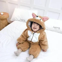 The Decor Haven Babykleidung|Babykleidung-Tier-Onesie-Kostüm – Süßes, pelziges Baby-Outfit