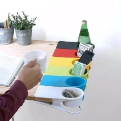 The Cozy Mug Küche & Esszimmer-Tisch-Getränkehalter – Verstellbarer Getränkehalter für Möbel