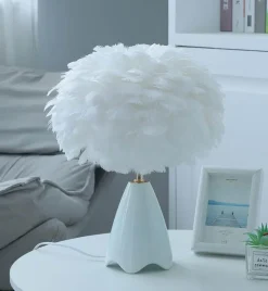 Bright Accents Beleuchtung-Tischlampe aus Federglas – Elegante Beleuchtung für die Inneneinrichtung