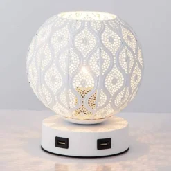 Bright Accents Beleuchtung-Tischlampe aus Schmiedeeisen – Elegante Beleuchtungsvorrichtung für Ihr Zuhause