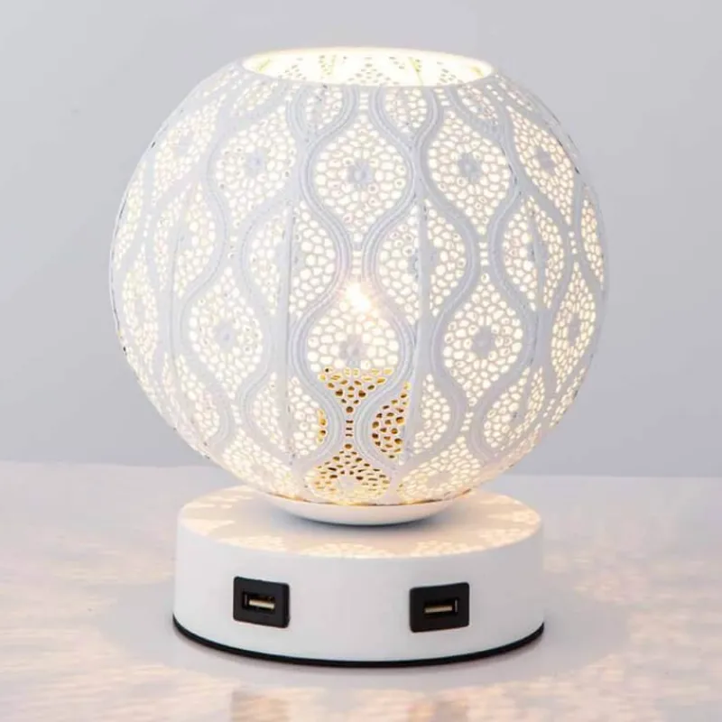 Bright Accents Beleuchtung-Tischlampe aus Schmiedeeisen – Elegante Beleuchtungsvorrichtung für Ihr Zuhause