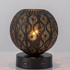 Bright Accents Beleuchtung-Tischlampe aus Schmiedeeisen – Elegante Beleuchtungsvorrichtung für Ihr Zuhause