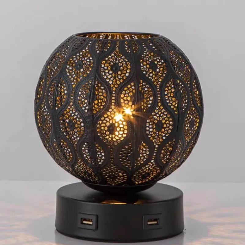 Bright Accents Beleuchtung-Tischlampe aus Schmiedeeisen – Elegante Beleuchtungsvorrichtung für Ihr Zuhause