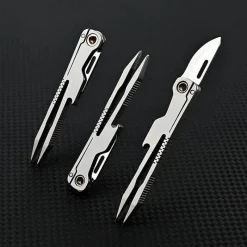 The Outdoor Vault Camping Im Freien|Outdoor-Artikel-Titan-Multitool-Pinzettenmesser – Langlebiges Alltagswerkzeug