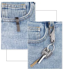 The Outdoor Vault Outdoor-Gadgets|Heimwerkzeuge-Titan-Schlüsselanhängermesser - Mini-faltbares Outdoor-Werkzeug