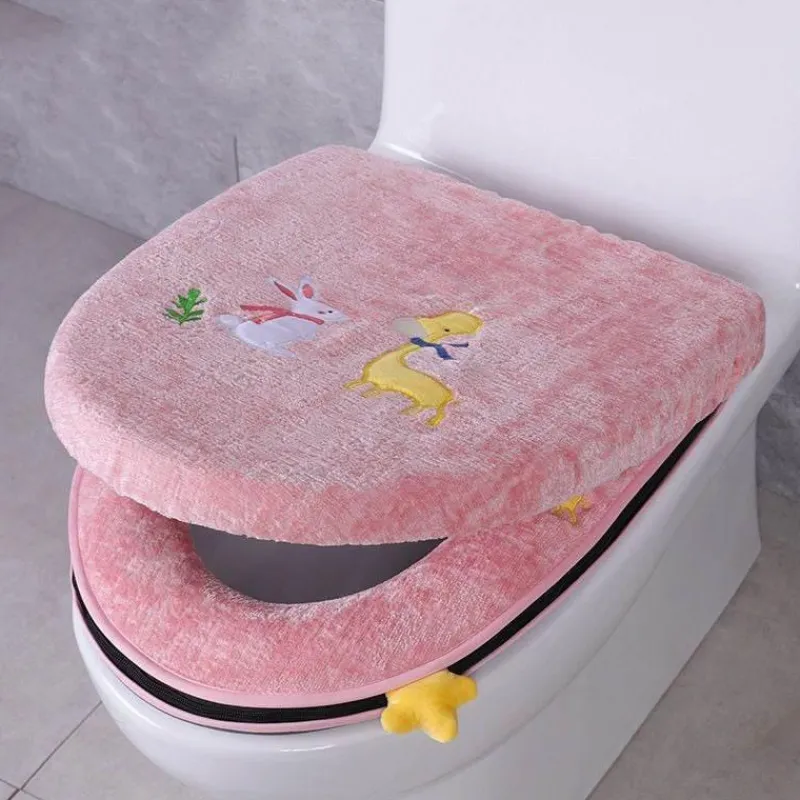 The Blissful Bath Badezimmer-Toilet Seat Organizer - Bathroom Storage Cover Solution