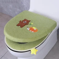 The Blissful Bath Badezimmer-Toilet Seat Organizer - Bathroom Storage Cover Solution