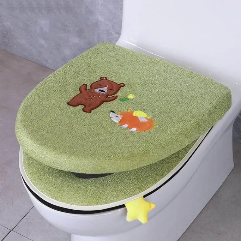 The Blissful Bath Badezimmer-Toilet Seat Organizer - Bathroom Storage Cover Solution