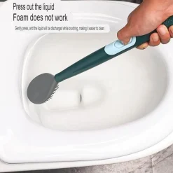 The Blissful Bath Badezimmer-Toilettenbürste mit langem Griff und Seifenspender – Toilettenreinigungswerkzeug