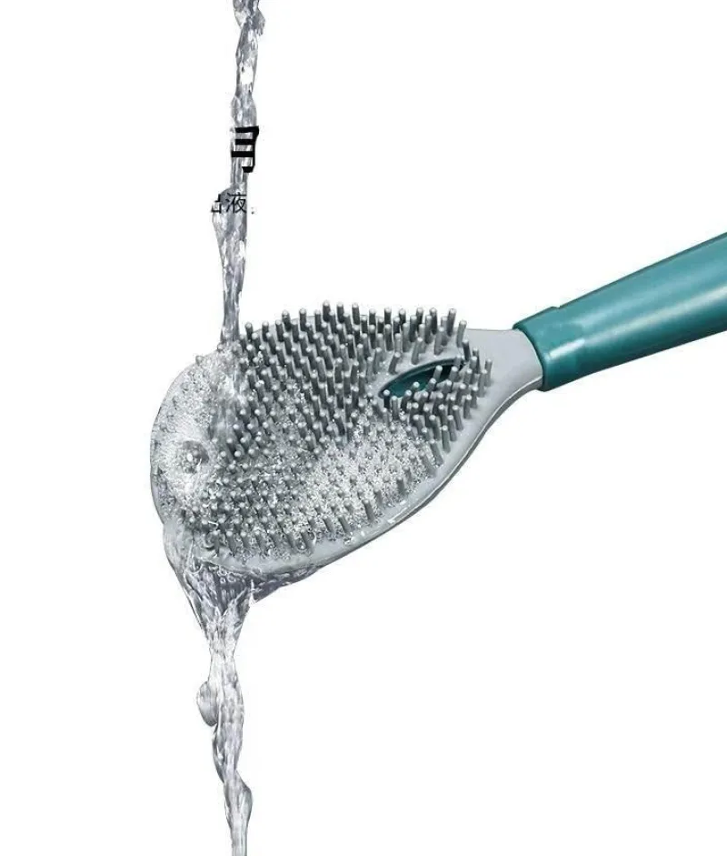 The Blissful Bath Badezimmer-Toilettenbürste mit langem Griff und Seifenspender – Toilettenreinigungswerkzeug