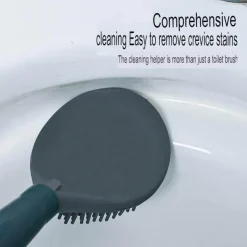 The Blissful Bath Badezimmer-Toilettenbürste mit langem Griff und Seifenspender – Toilettenreinigungswerkzeug