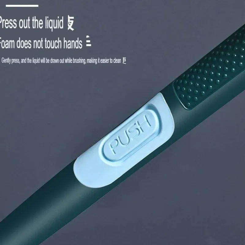 The Blissful Bath Badezimmer-Toilettenbürste mit langem Griff und Seifenspender – Toilettenreinigungswerkzeug