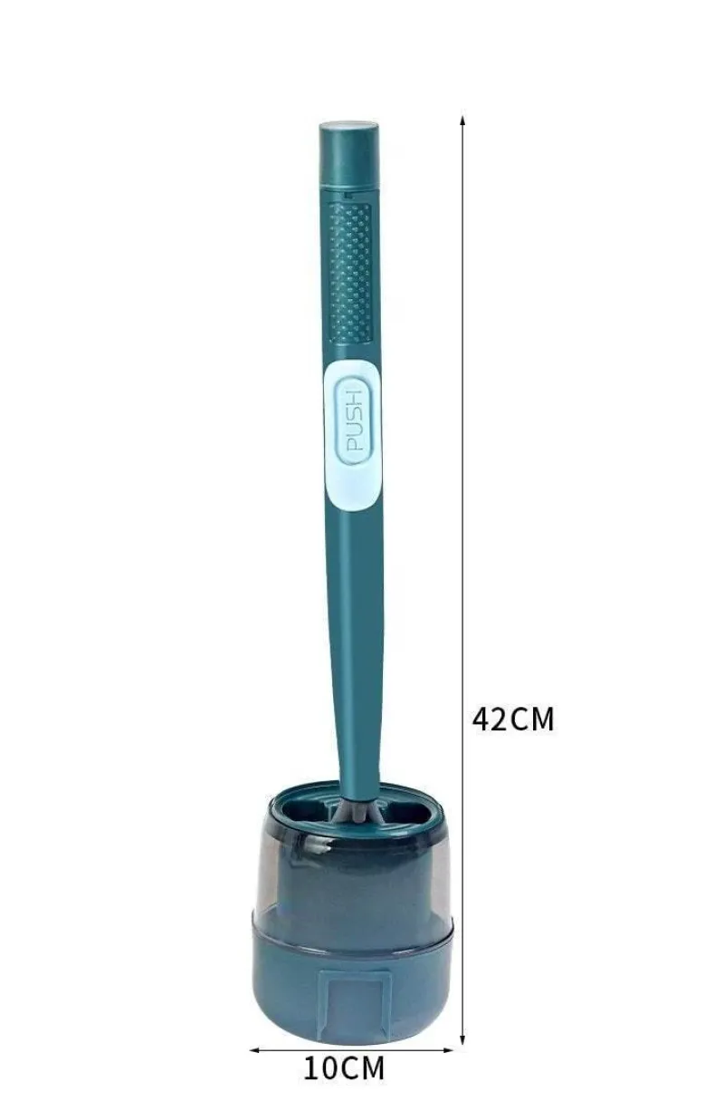 The Blissful Bath Badezimmer-Toilettenbürste mit langem Griff und Seifenspender – Toilettenreinigungswerkzeug