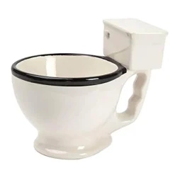 The Cozy Mug Küche & Esszimmer-Toiletten-Kaffeetassen aus Keramik mit Handgriff – lustiges Trinkgeschirr