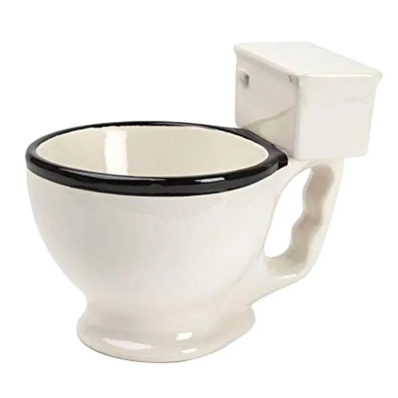 The Cozy Mug Küche & Esszimmer-Toiletten-Kaffeetassen aus Keramik mit Handgriff – lustiges Trinkgeschirr