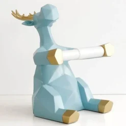 The Blissful Bath Badezimmer-Toilettenpapierhalter mit Elefanten-Hirschmotiv – süßes Badezimmerdekor