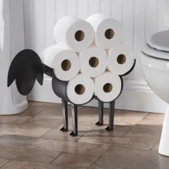 Tranquil Waters Badezimmer|Wohndeko-Toilettenpapierhalter mit Schafmotiv – dekoratives Badezimmer-Accessoire im Landhausstil