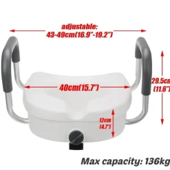 The Relaxation Nook Mobilitäts- Und Support-Tools|Gesundheits-Gadgets-Toilettensitzlifter für Senioren – abnehmbare Hilfe für Senioren