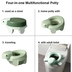 Kinder Trail Tech Kinderwagen & Zubehör|Outdoor-Artikel-Toilettentrainer für Kleinkinder mit Schildkrötenmotiv – lustiger Töpfchen-Trainingssitz für einfache Benutzung